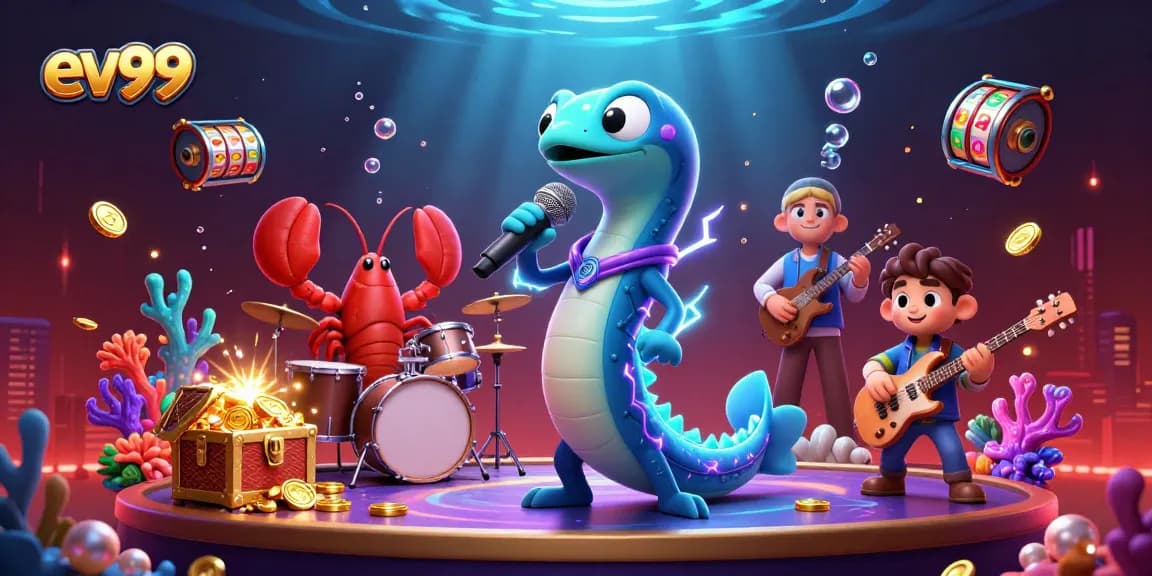 Take part in exciting gaming action at ev99, featuring captivating underwater casino scenes.
