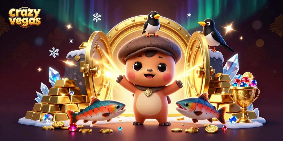 Experience thrilling gameplay with crazyvegas as Nessie uncovers treasure in a vibrant casino world.