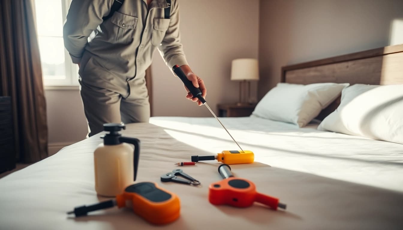Applying effective bed bug control techniques in a residential setting.