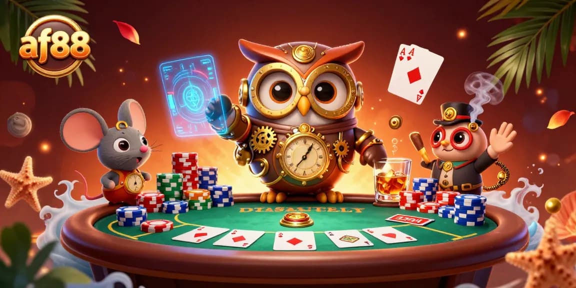 Engage with thrilling games at af88, portrayed in an ultra-detailed casino scene filled with vibrant action.