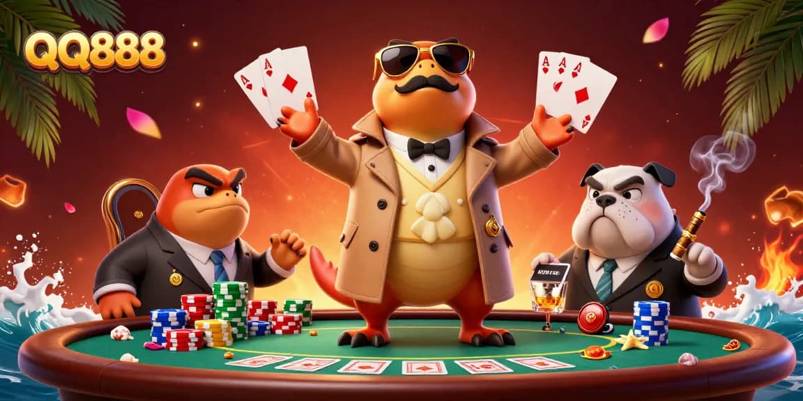 Experience excitement with QQ888 as 3D raptors in disguise try to enter a VIP casino!