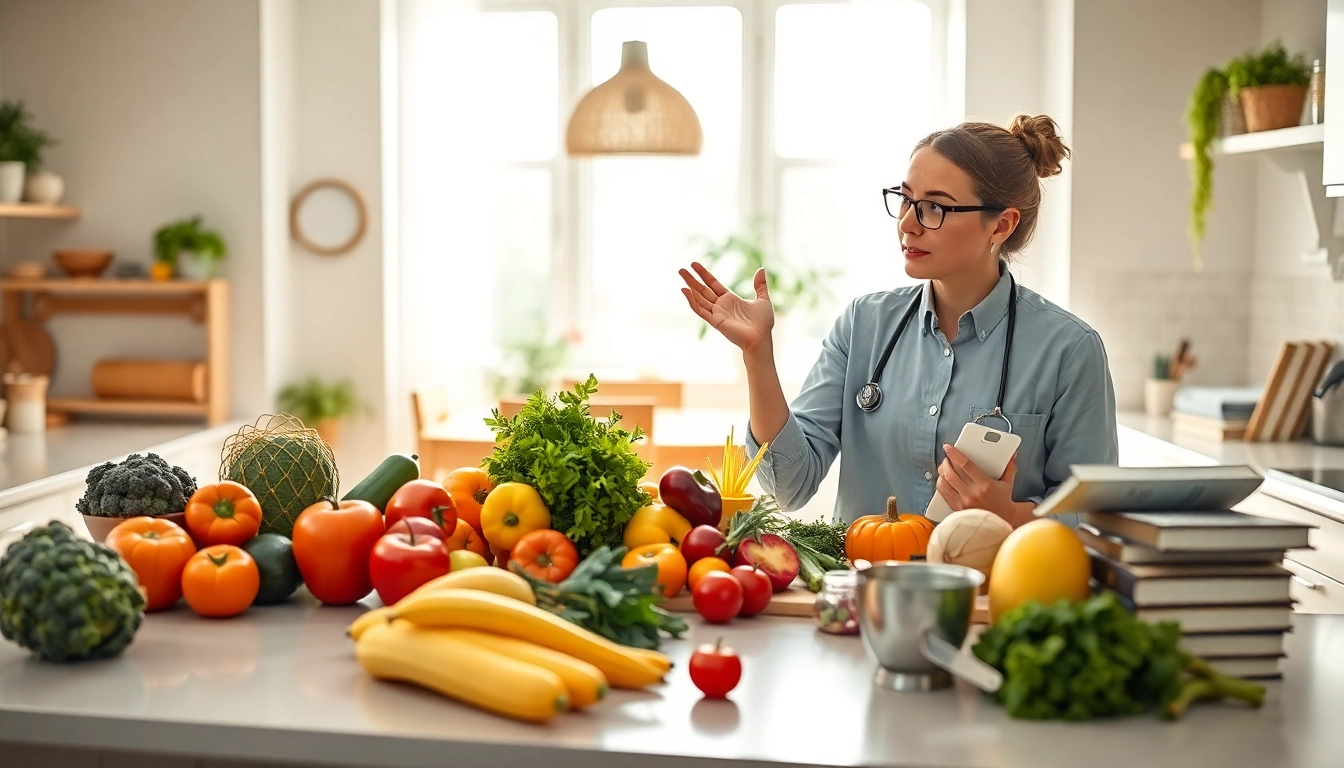 Promote Healthy Eating Habits through nutritious foods and vibrant kitchen setting.