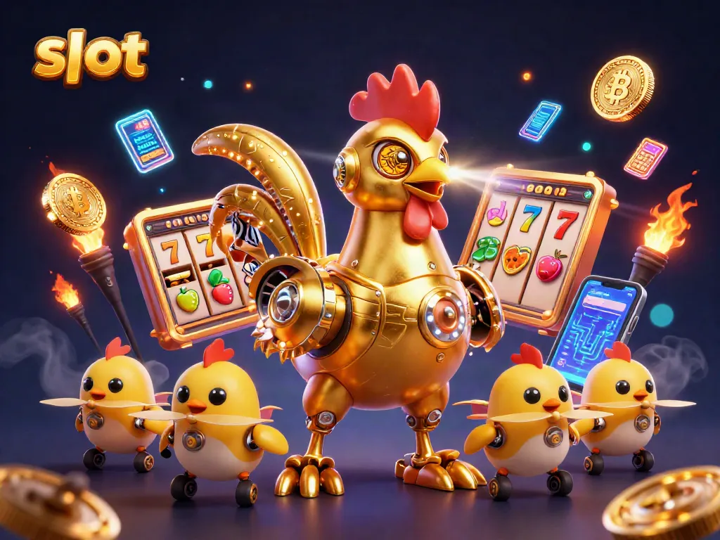 Engage with exciting slot games featuring dynamic 3D characters and crypto elements.
