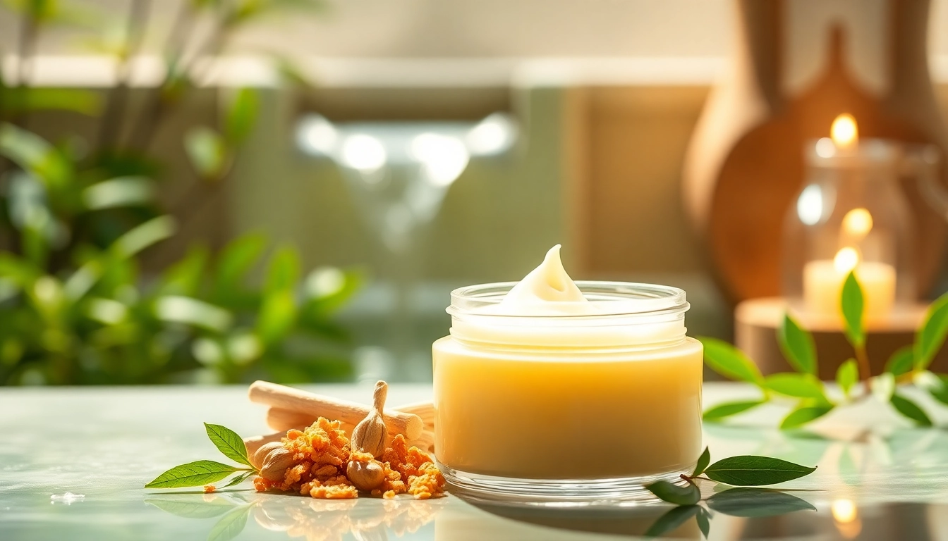 Apply dmso salve for soothing relief in a serene spa environment.