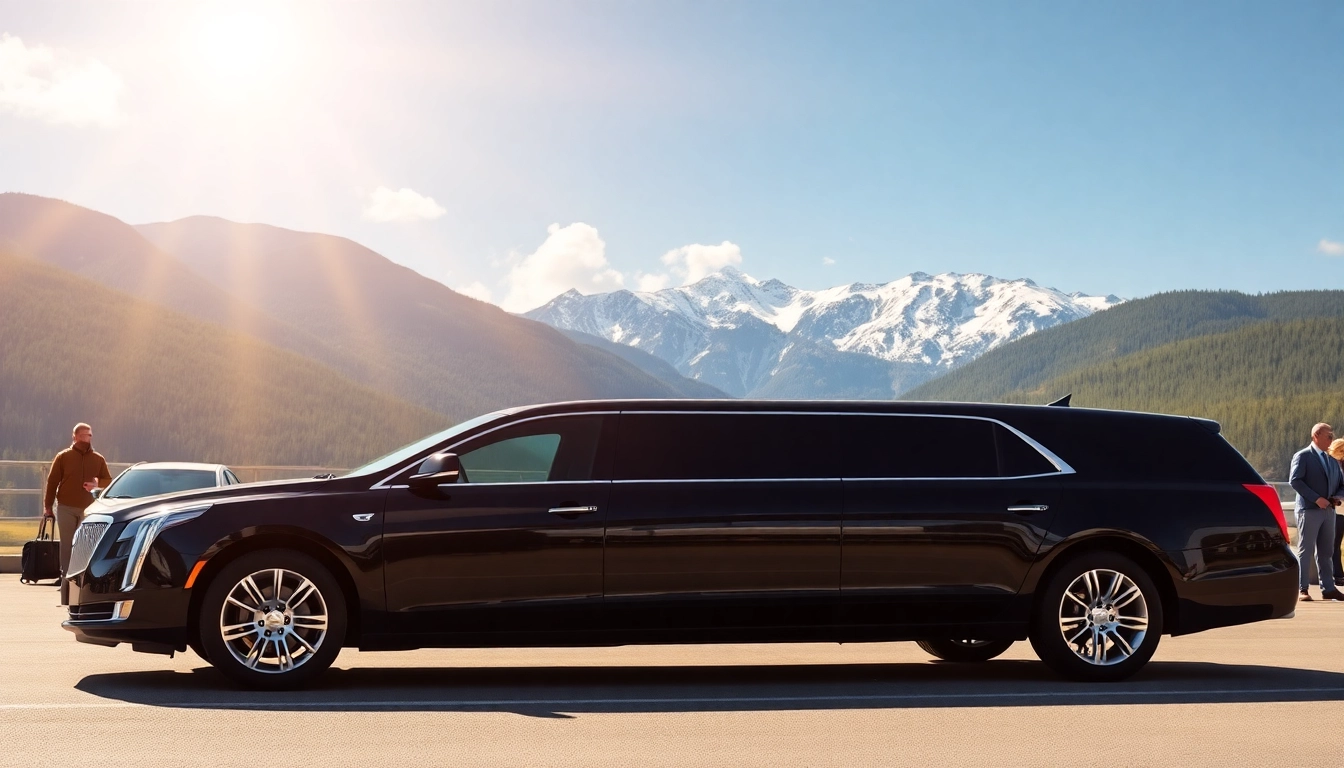 Book your ride with a vancouver to whistler limo showcasing luxury and elegance at Vancouver International Airport.