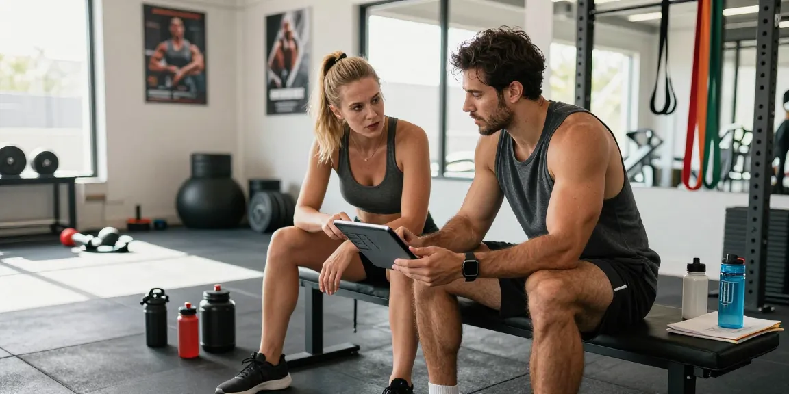 Engaged discussion about Akra Labs Steroidshop products in a fitness setting