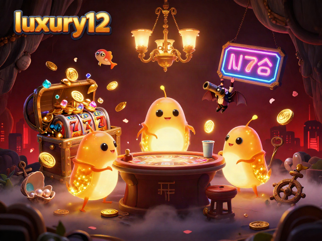 luxury12 menghadirkan keseruan bermain di kasino dengan karakter glowworm dan unsur slot menarik