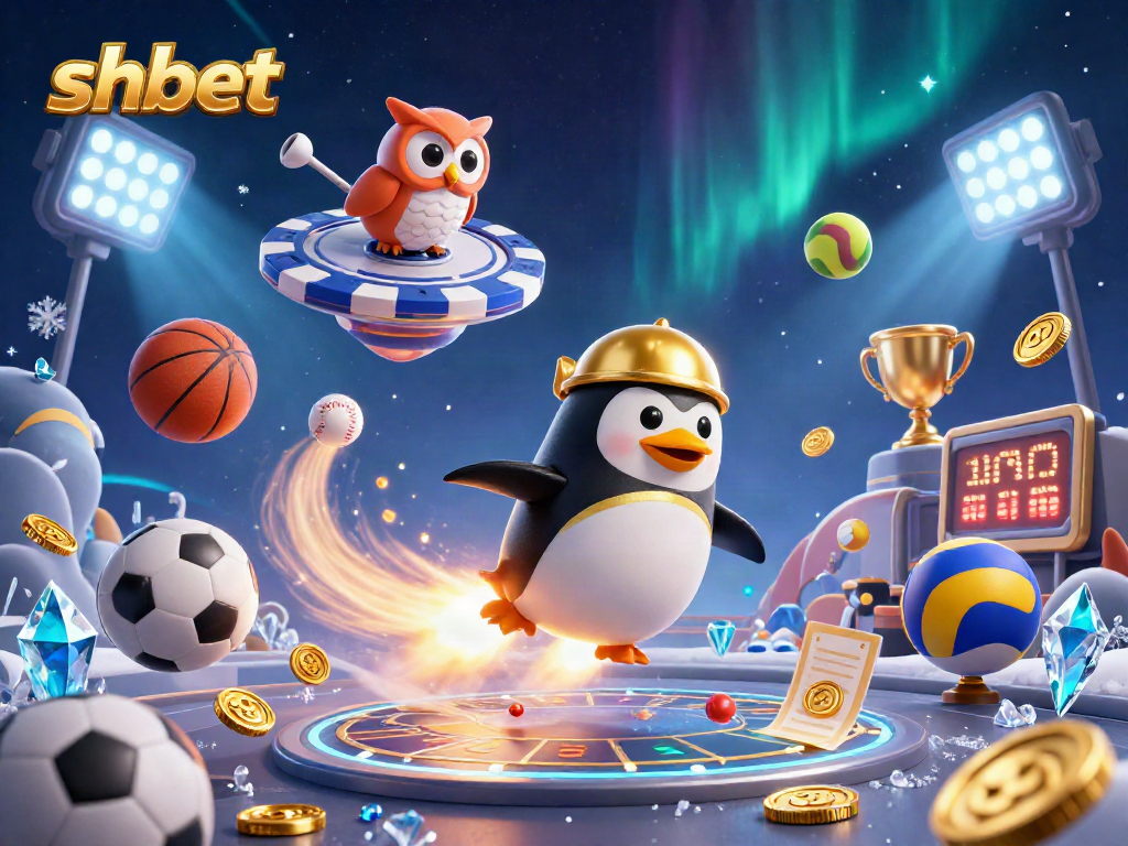 Experience shbet's thrilling universe with golden penguins and dynamic sports elements