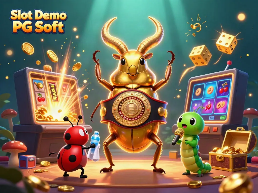 Experience the vibrant Slot Demo PG Soft with dynamic characters and casino elements bursting with excitement.